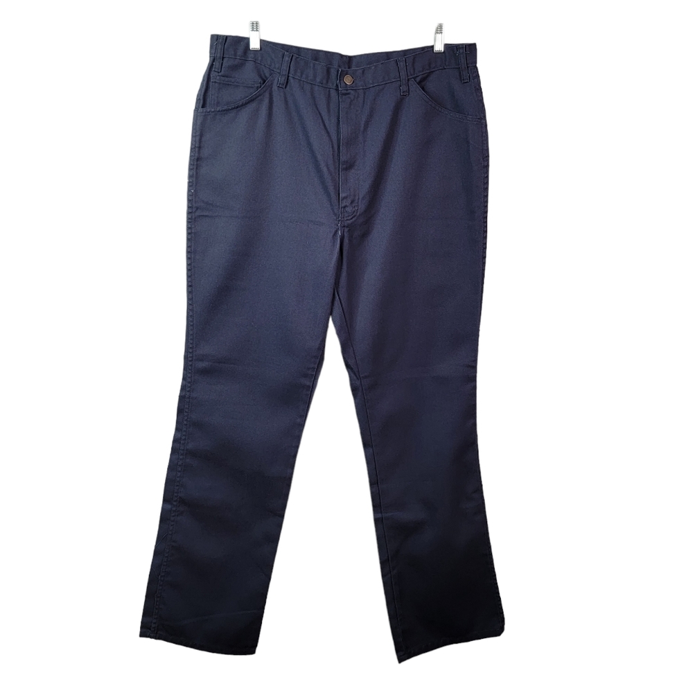 Dickies Vintage Workwear Jobcore Dark Blue Canvas Work Pants Men's 40 x 34